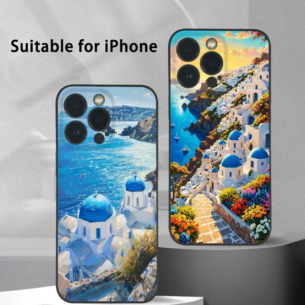 Santorini Landscape Phone Case For iPhone 16 15 14 13 Pro Max Plus Mini Frosted Soft Shell Funda
Santorini Landscape Phone Case For iPhone 16 15 14 13 Pro Max Plus Mini Frosted Soft Shell Funda