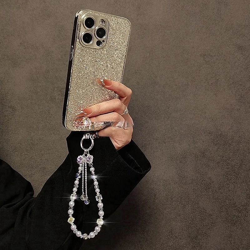 Luxury High-End Flash Diamond Bow Tassel Mobile Phone Chain Crystal Beaded Mobile Phone Lanyard Short Wrist Holding Chain
Luxury High-End Flash Diamond Bow Tassel Mobile Phone Chain Crystal Beaded Mobile Phone Lanyard Short Wrist Holding Chain