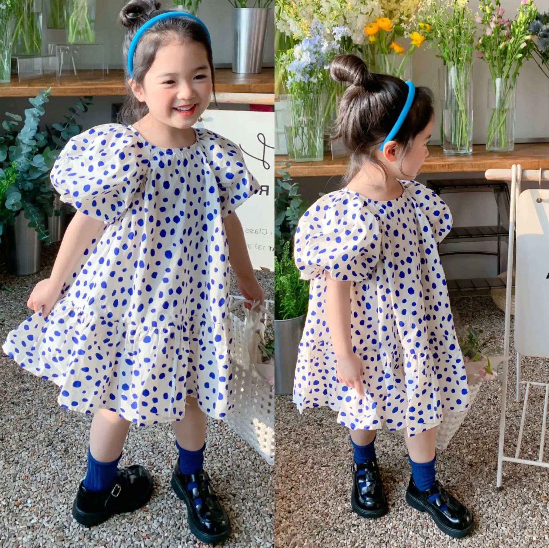 Summer Girls' Princess Dress Children's Sweet Pok Dot Dress Girls Fashion Kids Outfit 3-7 Year Old Casual Children's Clothing
Summer Girls' Princess Dress Children's Sweet Pok Dot Dress Girls Fashion Kids Outfit 3-7 Year Old Casual Children's Clothing