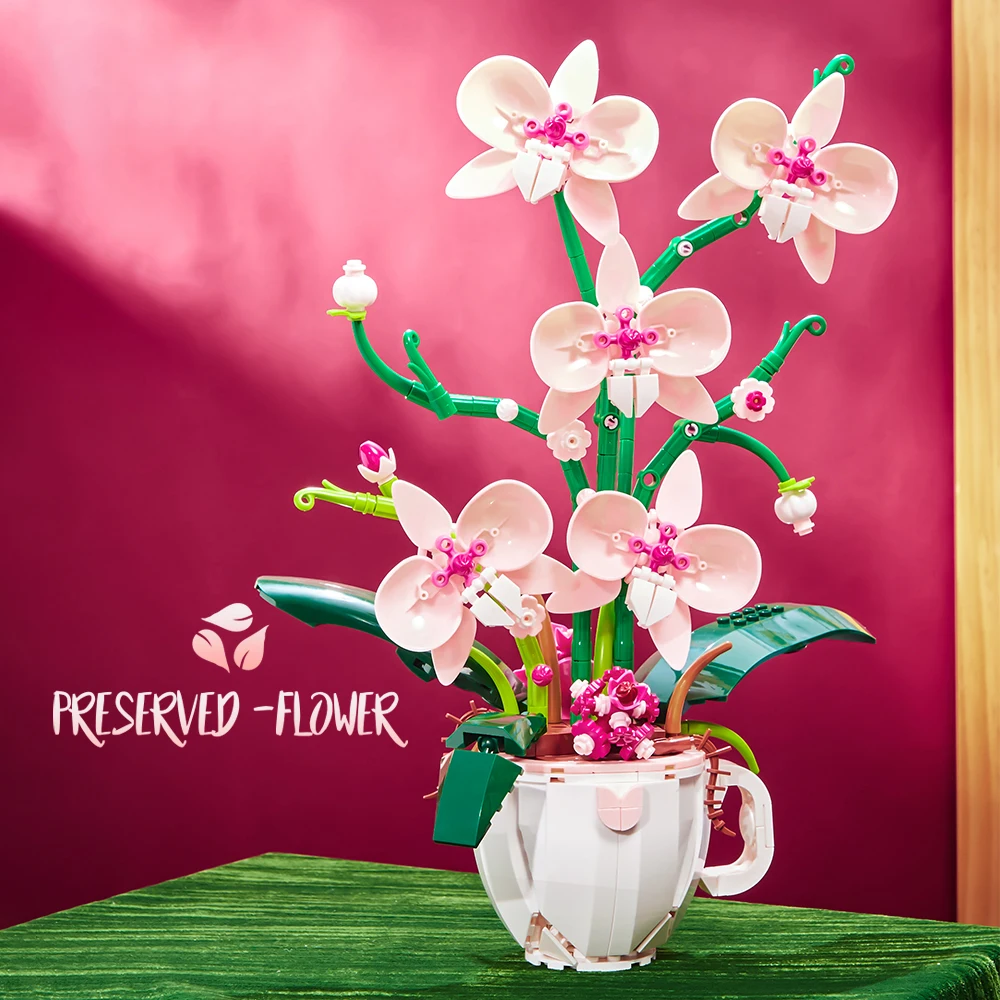 3005 Orchid Bouquet Building Blocks DIY Forever Flower Model STEM Home Decor Wedding Valentine Mothers Day Gift Women Mom Adults
3005 Orchid Bouquet Building Blocks DIY Forever Flower Model STEM Home Decor Wedding Valentine Mothers Day Gift Women Mom Adults