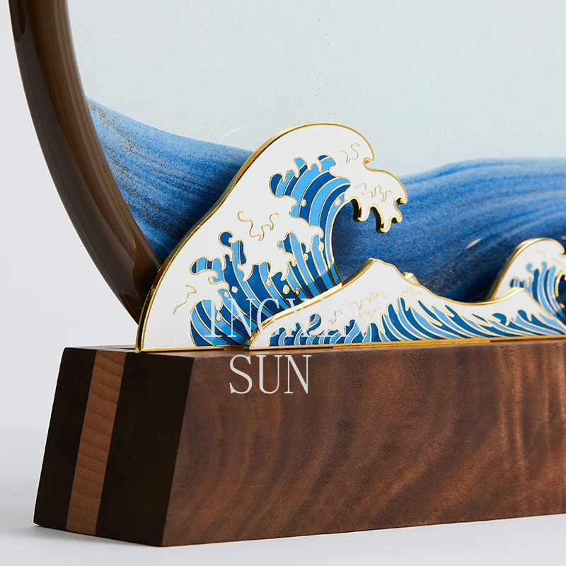 Red deer quicksand painting riding the wind and waves creative office ornament living room decoration
Red deer quicksand painting riding the wind and waves creative office ornament living room decoration