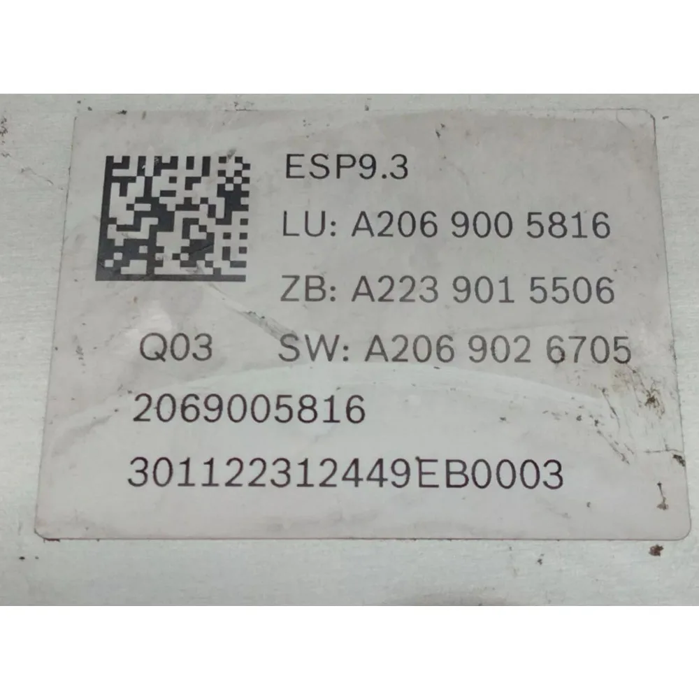 A2069005816 ABS FOR MERCEDES-BENZ C-CLASS ALL-TERRAIN S206 C 220 D 4-M 2069005816
A2069005816 ABS FOR MERCEDES-BENZ C-CLASS ALL-TERRAIN S206 C 220 D 4-M 2069005816