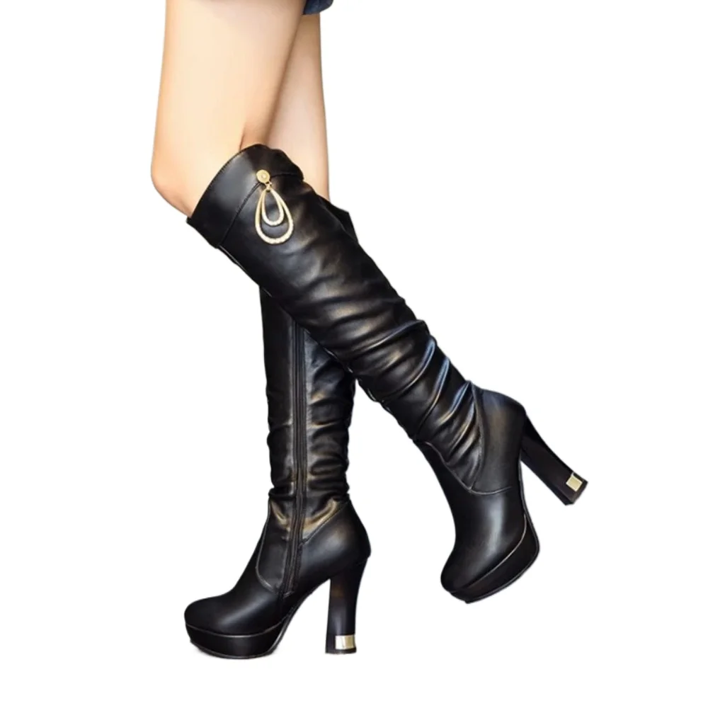 Winter Boots Women PU Sexy Fashion Knee Long Boots Zipper High Heel Boots Platform Women Shoes Zapatos De Mujer Botas K1-4
Winter Boots Women PU Sexy Fashion Knee Long Boots Zipper High Heel Boots Platform Women Shoes Zapatos De Mujer Botas K1-4