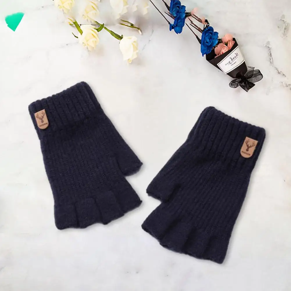 Half-finger Gloves Cozy Stylish Half Finger Knitted Gloves for Winter Writing Soft Warm Anti-slip Unisex Accessories
Half-finger Gloves Cozy Stylish Half Finger Knitted Gloves for Winter Writing Soft Warm Anti-slip Unisex Accessories