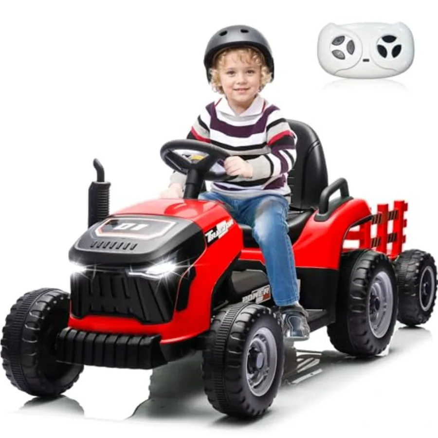 24V Ride On Tractor for,Ride on Toys w/400W Motors, Tiltable and Detachable Trailer, Adjustable Seat, Bluetooth, Music, Remote
24V Ride On Tractor for,Ride on Toys w/400W Motors, Tiltable and Detachable Trailer, Adjustable Seat, Bluetooth, Music, Remote