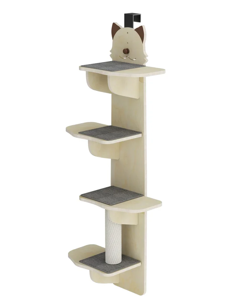 Hanging door cat climbing frame nest, tree one, does not occupy an area, small solid wood cat jumping platform
Hanging door cat climbing frame nest, tree one, does not occupy an area, small solid wood cat jumping platform