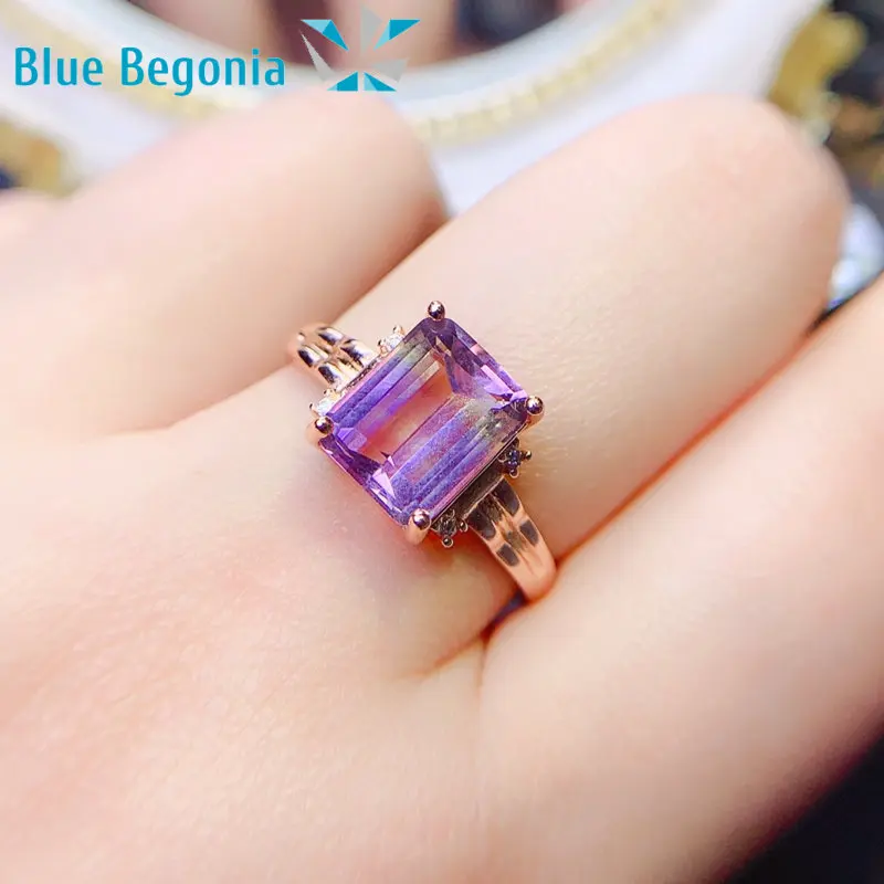Fine Jewelry Sterling Silver Ametrine Ring Women's Jewelry Silver 925 8*10mm Gemstone
Fine Jewelry Sterling Silver Ametrine Ring Women's Jewelry Silver 925 8*10mm Gemstone