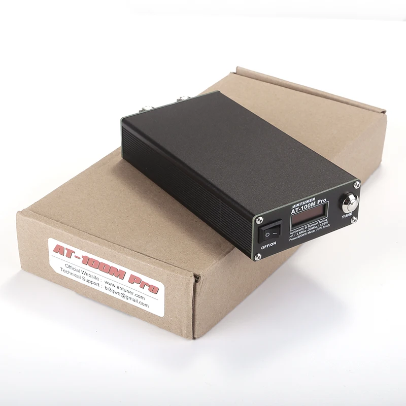 ANTUNER AT100M AT-100M Pro 1.8MHz-30MHz 100W Antenna Tuner with Built-in SWR/Power Meter & CW Practice Function for HF Radio
ANTUNER AT100M AT-100M Pro 1.8MHz-30MHz 100W Antenna Tuner with Built-in SWR/Power Meter & CW Practice Function for HF Radio