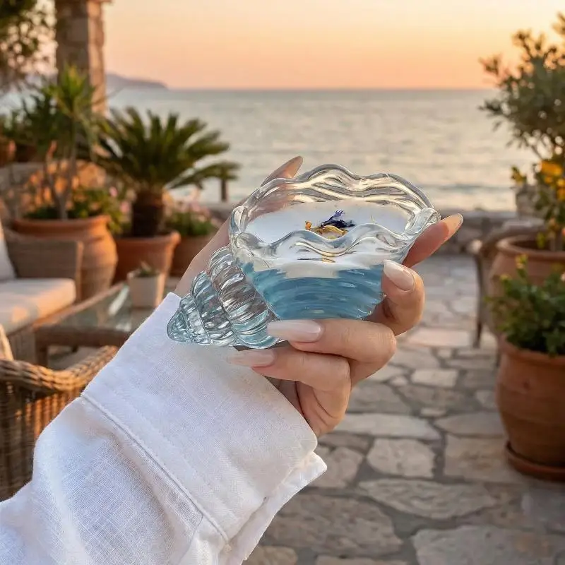 1PC Ins Conch Cocktail Glass Creative Glassware For Juice Drinks Unique Design Statement Cup With Coastal Aesthetic
1PC Ins Conch Cocktail Glass Creative Glassware For Juice Drinks Unique Design Statement Cup With Coastal Aesthetic