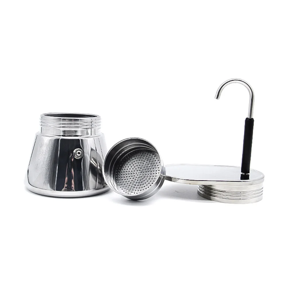 Moka Pot for Perfect Coffee 50ml Capacity Stainless Steel Construction Hand Pour Coffee Tool Suitable for Home & Office
Moka Pot for Perfect Coffee 50ml Capacity Stainless Steel Construction Hand Pour Coffee Tool Suitable for Home & Office