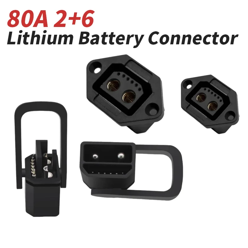 2+6 Lithium Battery Connector E-bike Male Female 8Pin Connectors 80A High Current Electric Vehicle Discharging Power Plug Socket
2+6 Lithium Battery Connector E-bike Male Female 8Pin Connectors 80A High Current Electric Vehicle Discharging Power Plug Socket