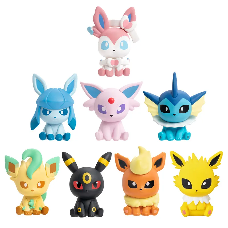 Фигурки покемонов Eevee Evolution Vaporeon Espeon Umbreon Sylveon Leafeon, куклы 4 см, модель из ПВХ, игрушки Pokémon для детей, рождественский подарок
Фигурки покемонов Eevee Evolution Vaporeon Espeon Umbreon Sylveon Leafeon, куклы 4 см, модель из ПВХ, игрушки Pokémon для детей, рождественский подарок