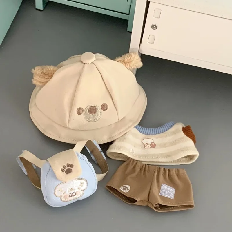 Подходит для хлопковой куклы 10 см 20 см, рюкзак для куклы Labubu, шляпа, комплект одежды, милый плюшевый аксессуар для куклы, только для переодевания одежды
Подходит для хлопковой куклы 10 см 20 см, рюкзак для куклы Labubu, шляпа, комплект одежды, милый плюшевый аксессуар для куклы, только для переодевания одежды