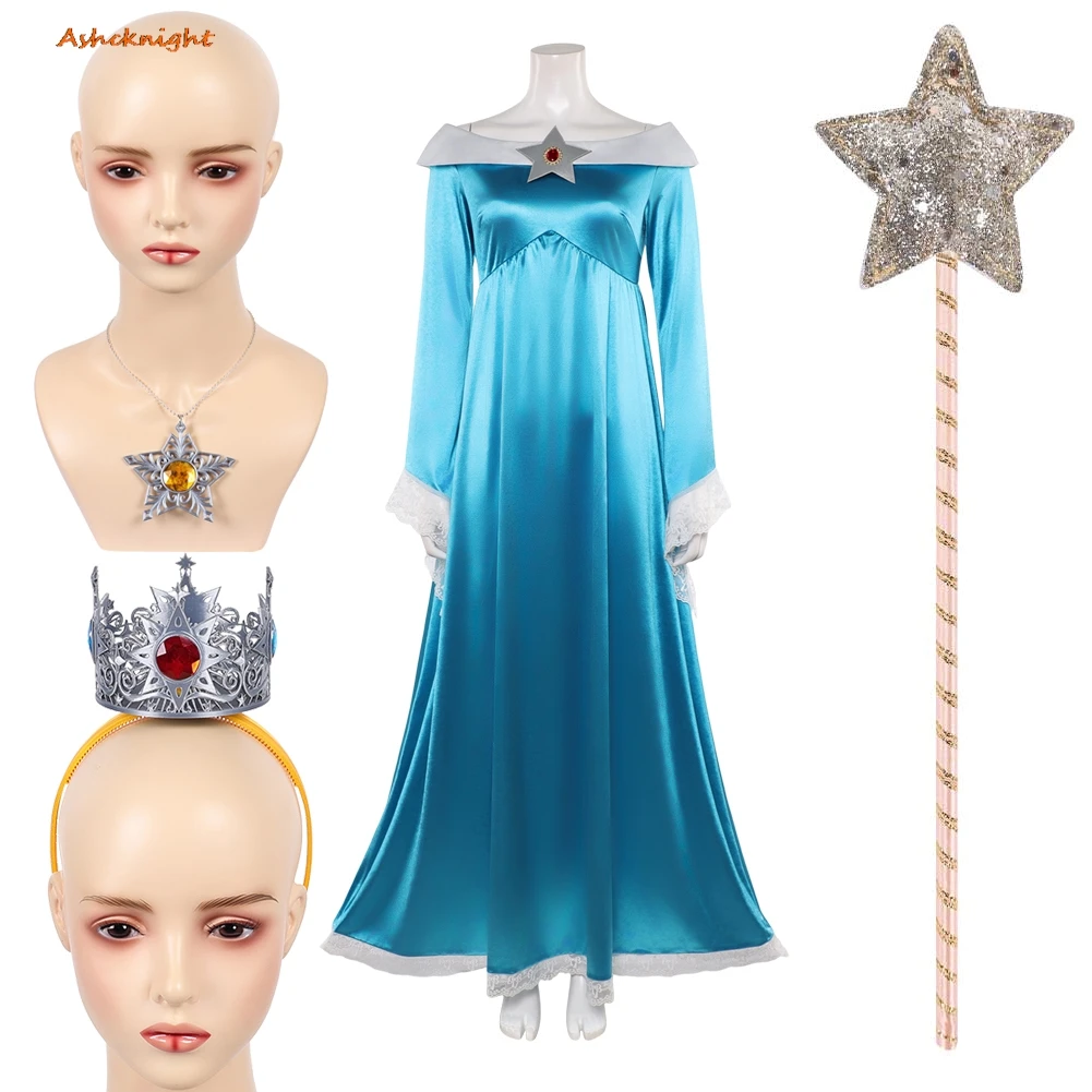 Anime Game2026Movie Cosplay Rosalina Cloth Magic Wand Crown Necklace Accessories Halloween Outfit Suit Party Disguise Roleplay
Anime Game2026Movie Cosplay Rosalina Cloth Magic Wand Crown Necklace Accessories Halloween Outfit Suit Party Disguise Roleplay