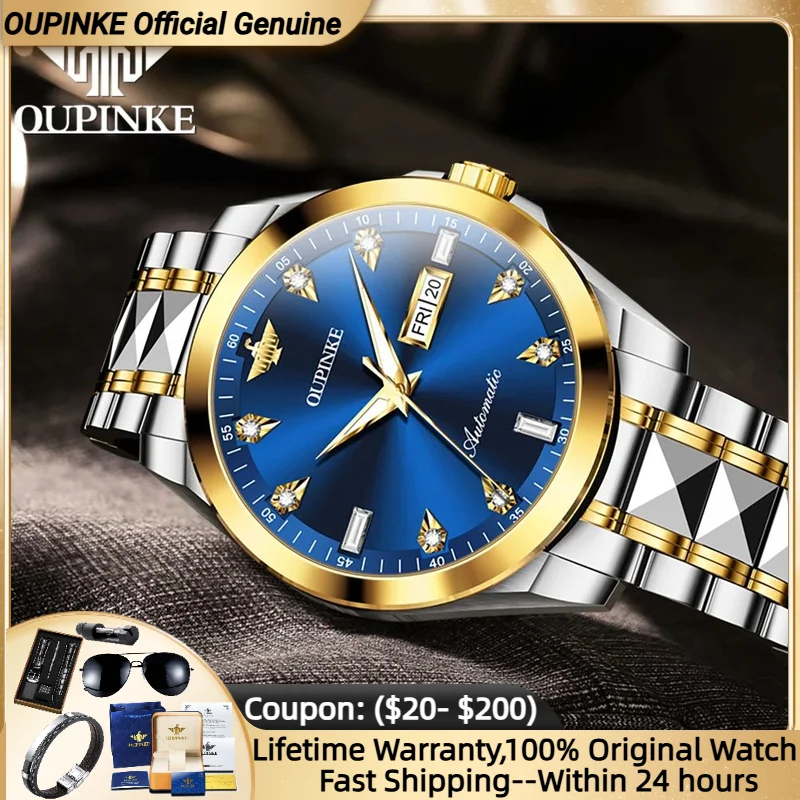 OUPINKE 3286 Classics Automatic Mechanical Wrist watch Calendar Display Imported Japan Movements Hand Clock
OUPINKE 3286 Classics Automatic Mechanical Wrist watch Calendar Display Imported Japan Movements Hand Clock