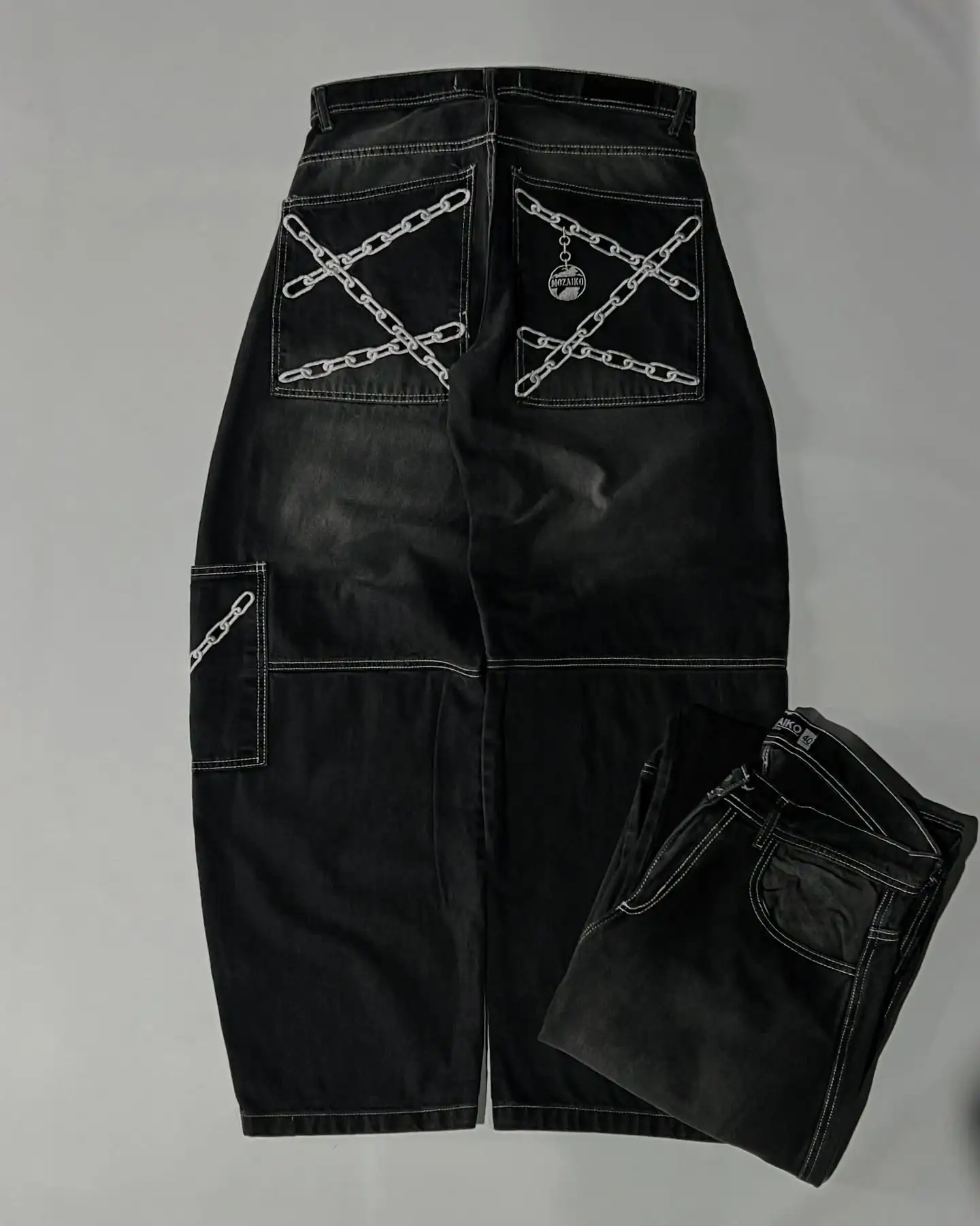 New Clothing High Street Trendy Brand Printed Oversized Jeans Men Y2K Goth Loose Casual High Waist Straight Wide Leg Pants
New Clothing High Street Trendy Brand Printed Oversized Jeans Men Y2K Goth Loose Casual High Waist Straight Wide Leg Pants