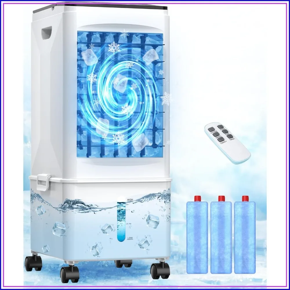Portable Air Conditioners, 2.5 Gal Fast Cooling Evaporative Air Cooler, 60W Quiet AC Unit w/Remote & Timer, 4-IN-1 Swamp Cooler for Bedroom Dorm Garage
Portable Air Conditioners, 2.5 Gal Fast Cooling Evaporative Air Cooler, 60W Quiet AC Unit w/Remote & Timer, 4-IN-1 Swamp Cooler for Bedroom Dorm Garage