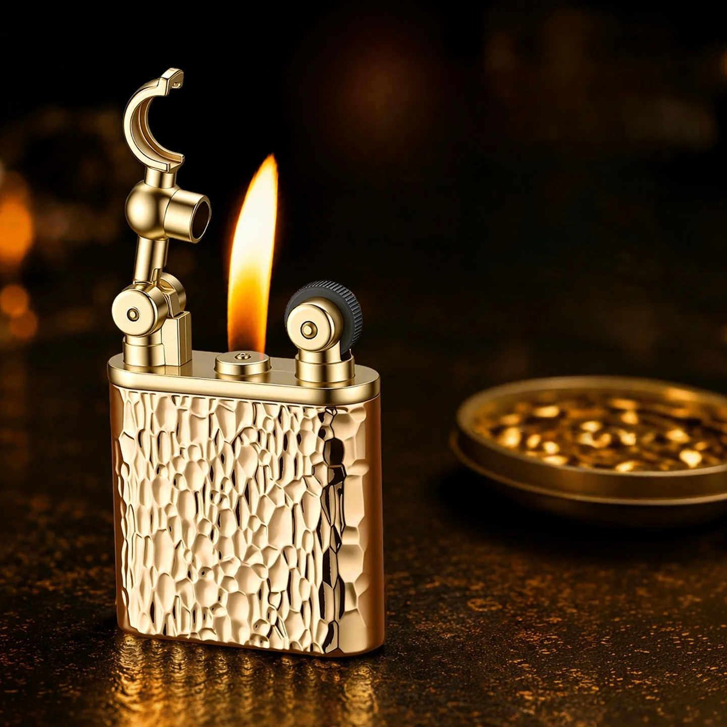 Vintage Side-Slip Flint Ignition , Gold Plated Diamond Pattern Refillable Lighter for Menen Gadgets for Men Lighters
Vintage Side-Slip Flint Ignition , Gold Plated Diamond Pattern Refillable Lighter for Menen Gadgets for Men Lighters