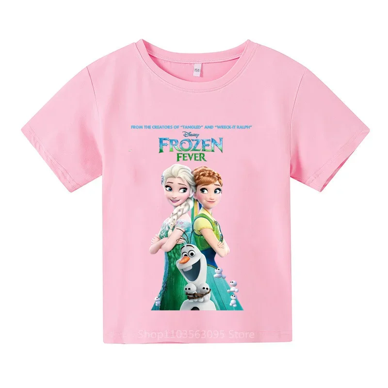 2024 Summer New Disney Elsa Princess Cartoon Print T-shirt for Boys & Girls, Outdoor Cotton Casual Fashion Short Sleeve Tops
2024 Summer New Disney Elsa Princess Cartoon Print T-shirt for Boys & Girls, Outdoor Cotton Casual Fashion Short Sleeve Tops