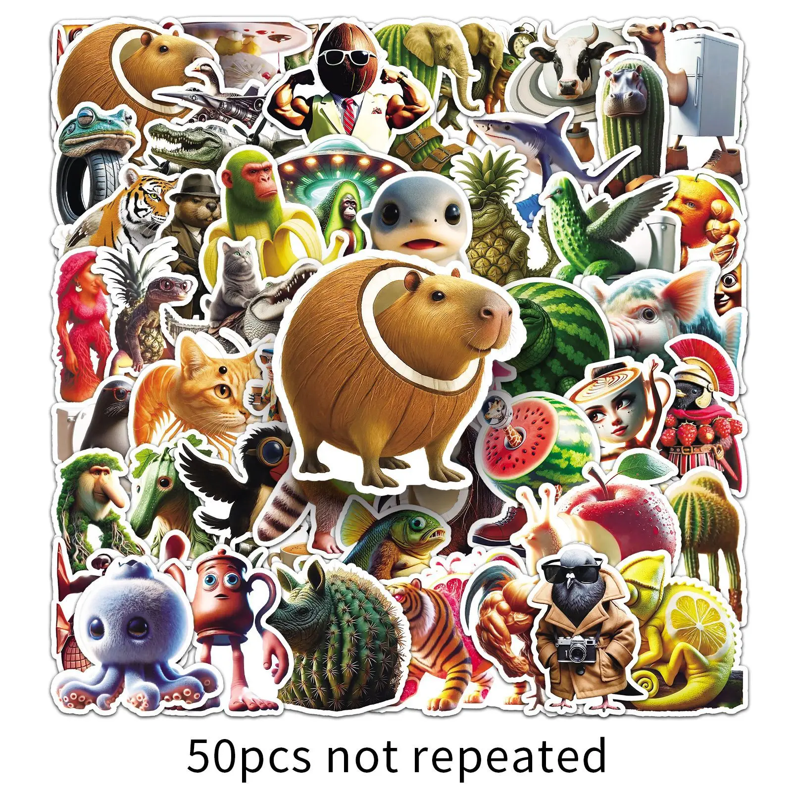 50PCS Tralalerotralala Stickers funny Tung tung sahur Bombardiro crocodilo Cartoon Personality Creative Decorative Sticker Toys
50PCS Tralalerotralala Stickers funny Tung tung sahur Bombardiro crocodilo Cartoon Personality Creative Decorative Sticker Toys