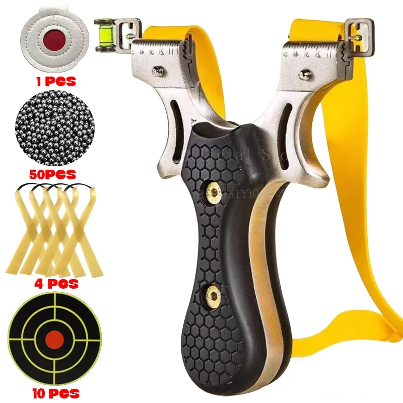 Stainless Steel Slingshot Quick Press Flat Rubber Band Slingshot Outdoor Hunting and Shooting Steel Ball Target Paper Set
Stainless Steel Slingshot Quick Press Flat Rubber Band Slingshot Outdoor Hunting and Shooting Steel Ball Target Paper Set