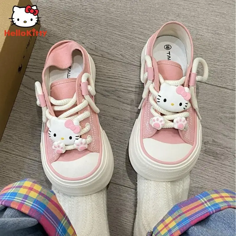 Аниме мультфильм парусиновые туфли Kawaii Hellokitty Нескользящие скейтборды обувь для студентов повседневные одиночные туфли Милая фотообувь
Аниме мультфильм парусиновые туфли Kawaii Hellokitty Нескользящие скейтборды обувь для студентов повседневные одиночные туфли Милая фотообувь