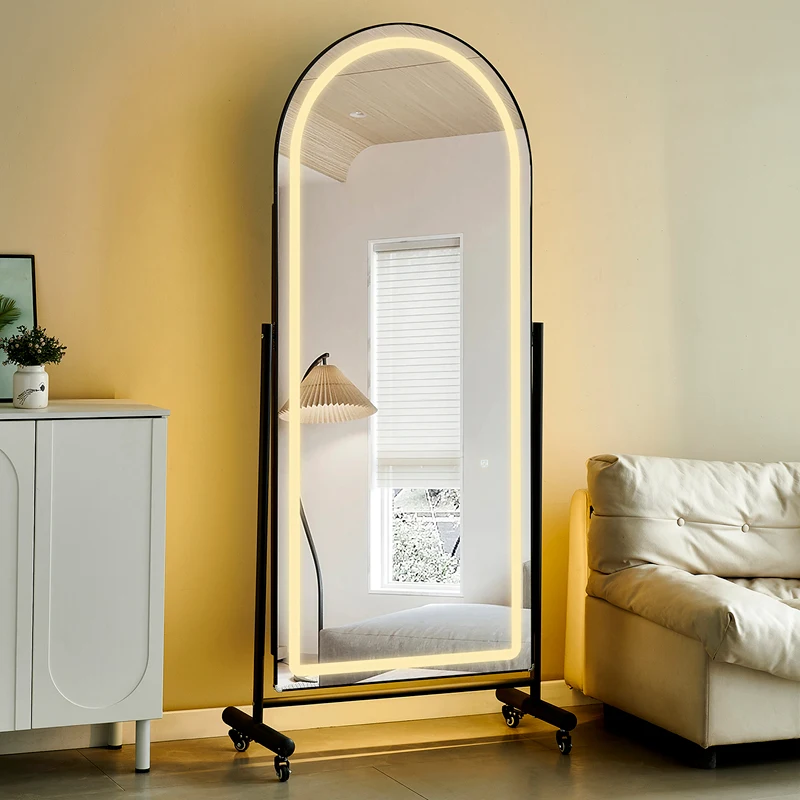 LED light smart mirror clothing store slimming full body net red wheel floor home selfie fill light fitting mirror
LED light smart mirror clothing store slimming full body net red wheel floor home selfie fill light fitting mirror