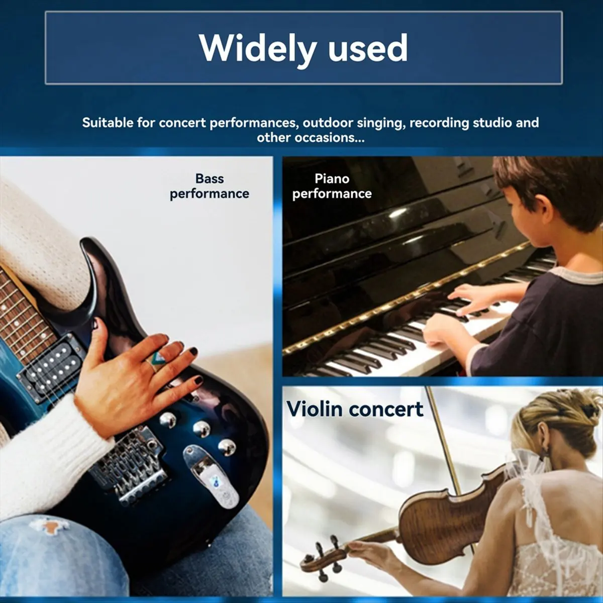 A23G 2.4G Wireless Instrument Pickup Guitar Transmitter Receiver Plug Play for 6.35mm Audio Interface Electric Instruments A
A23G 2.4G Wireless Instrument Pickup Guitar Transmitter Receiver Plug Play for 6.35mm Audio Interface Electric Instruments A