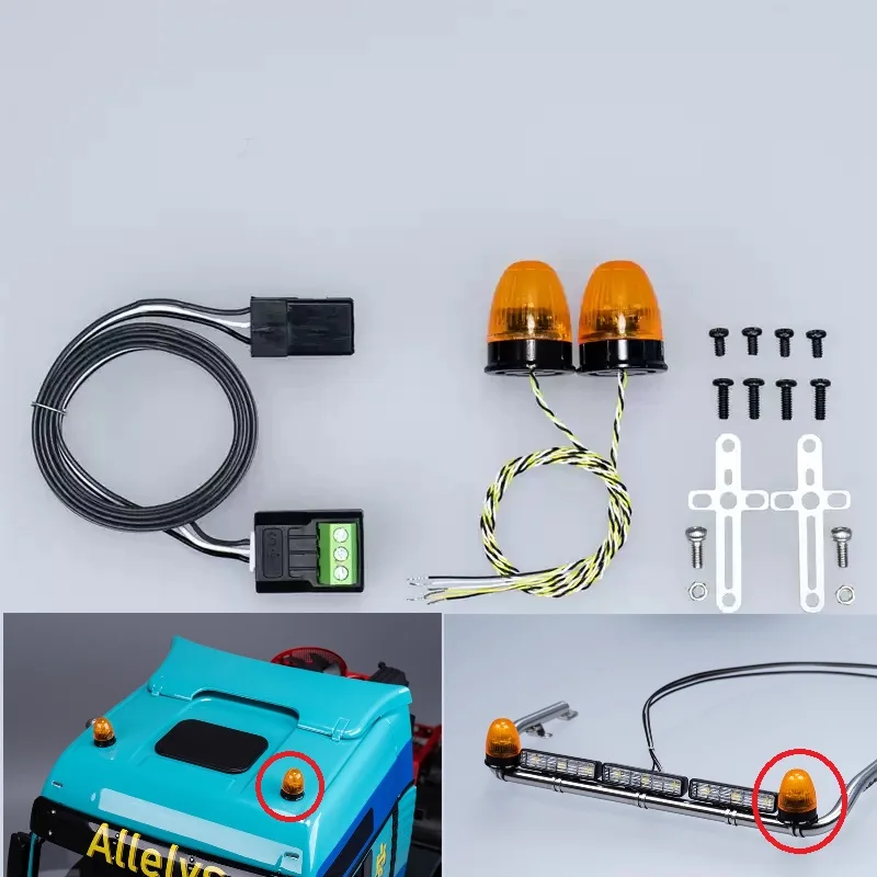 RC 360 Degree Rotating Lamp For 1/14 Tamiya RC SCANIA 770S BENZ MAN VOLVO Warning Light Dump Truck Remote Control Toy DIY Parts
RC 360 Degree Rotating Lamp For 1/14 Tamiya RC SCANIA 770S BENZ MAN VOLVO Warning Light Dump Truck Remote Control Toy DIY Parts