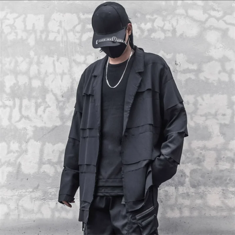 2023 niche suit jacket personality splicing design black tie autumn fashion loose top cardigan retro cape men
2023 niche suit jacket personality splicing design black tie autumn fashion loose top cardigan retro cape men