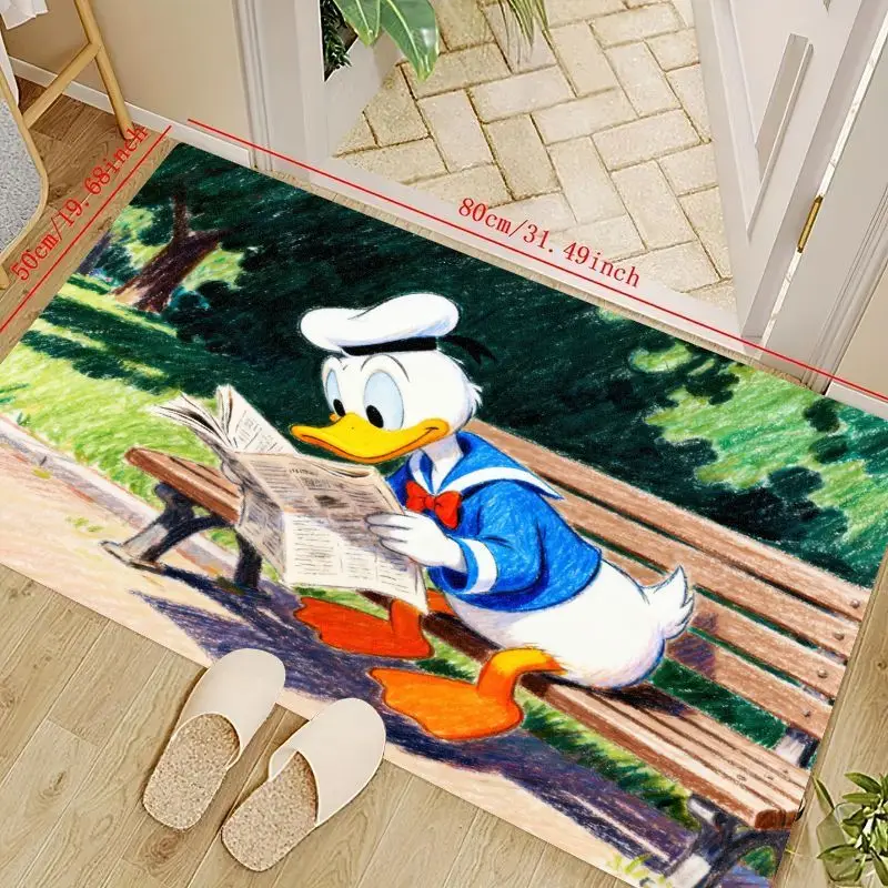 1 шт. Disney Donald Duck читает газету на парковой скамейке мультяшный напольный коврик, 50x80 см / 19,68x31,49 дюйма противоскользящий моющийся коврик
1 шт. Disney Donald Duck читает газету на парковой скамейке мультяшный напольный коврик, 50x80 см / 19,68x31,49 дюйма противоскользящий моющийся коврик