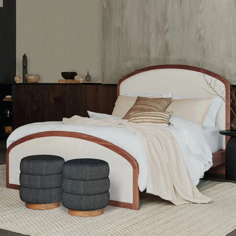 Solid wood bed Simple master bedroom 1.8 oak double modern soft backrest 2 meters large bed
Solid wood bed Simple master bedroom 1.8 oak double modern soft backrest 2 meters large bed