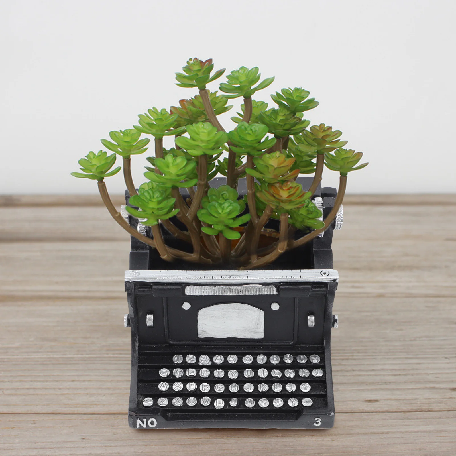 Resin Typewriter Flowerpot Decorative Mini Planter Home Decor Desktop Floral Arrangement Holder Creative Retro Style
Resin Typewriter Flowerpot Decorative Mini Planter Home Decor Desktop Floral Arrangement Holder Creative Retro Style