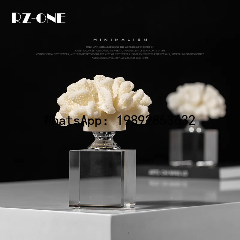 Luxury-style clear crystal coral ornament - home decor soft decoration, living room tabletop art
Luxury-style clear crystal coral ornament - home decor soft decoration, living room tabletop art