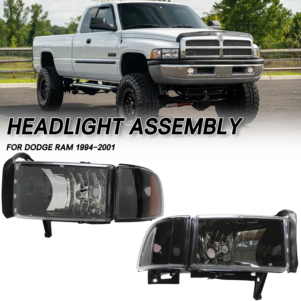 1Pair 2PCS LH+RH Front Bumper Head Light Headlamp Driving Headlight Turn Signal Light For Dodge Ram 1994 1995 1996 1997-2001
1Pair 2PCS LH+RH Front Bumper Head Light Headlamp Driving Headlight Turn Signal Light For Dodge Ram 1994 1995 1996 1997-2001