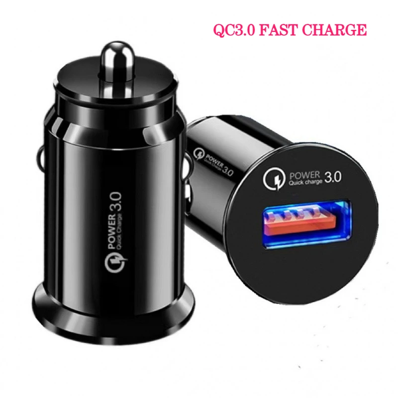 18W 3A QC3.0 USB Fast Car Charger Supports Super Fast Charging Car Cigarette Lighter Flash Charge For phone
18W 3A QC3.0 USB Fast Car Charger Supports Super Fast Charging Car Cigarette Lighter Flash Charge For phone