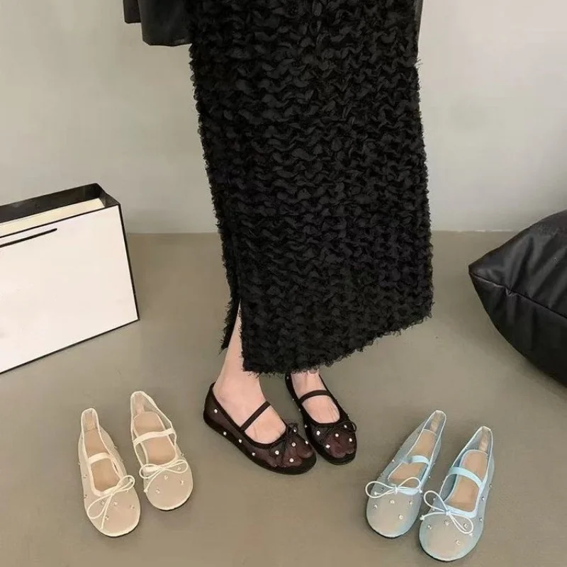 **Summer Hot Selling Elegant/Sexy Round Toe Flat Sole Shoes Fashionable New Butterfly Bow Mesh Breathable Work Shoes for Women
**Summer Hot Selling Elegant/Sexy Round Toe Flat Sole Shoes Fashionable New Butterfly Bow Mesh Breathable Work Shoes for Women