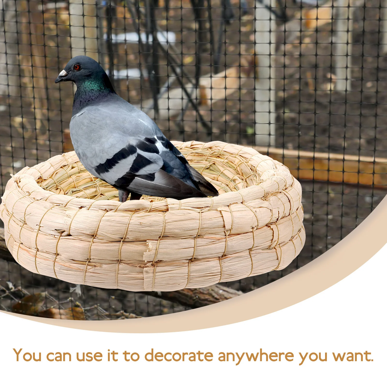 Woven Straw Bird Nest Decorative Natural Birdhouse For Garden Balcony Living Room Pet Cage Accessories Craft Home Decor Hanging
Woven Straw Bird Nest Decorative Natural Birdhouse For Garden Balcony Living Room Pet Cage Accessories Craft Home Decor Hanging