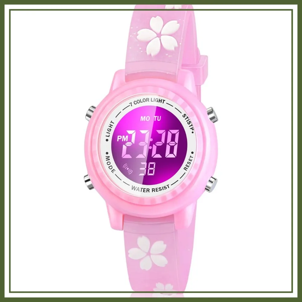 Waterproof LED Watch with Alarm - Fun Toys Gifts for Girls Age 3-10
Waterproof LED Watch with Alarm - Fun Toys Gifts for Girls Age 3-10
