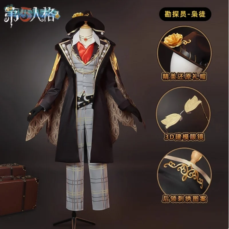Identity V Norton Campbell Prospector Косплей Костюм из редкой кожи Хэллоуин Вечеринка Великолепная униформа Аксессуары Реквизит Полный комплект
Identity V Norton Campbell Prospector Косплей Костюм из редкой кожи Хэллоуин Вечеринка Великолепная униформа Аксессуары Реквизит Полный комплект