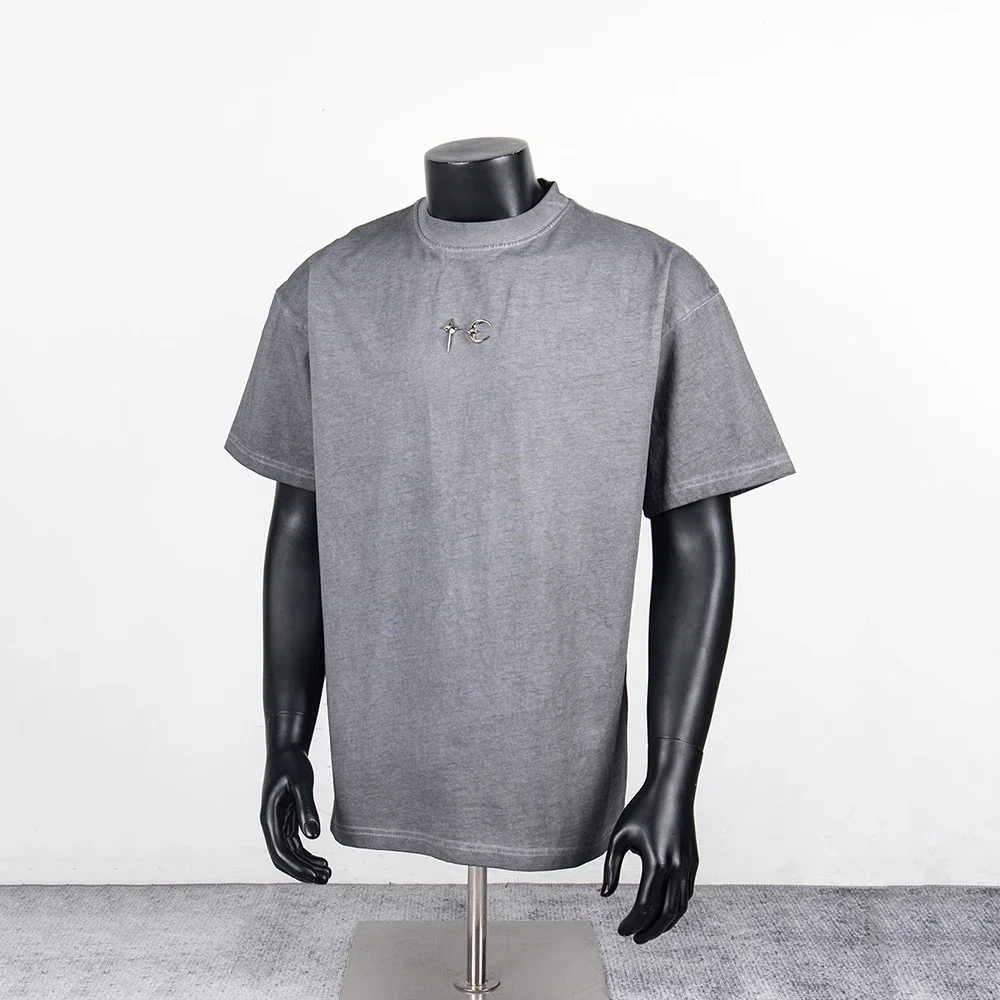 High Street Metal Logo Mens Short Sleeve Tees Vintage Round Neck Cotton Loose Summer T-shirt Oversized Loose Baggy Tshirts
High Street Metal Logo Mens Short Sleeve Tees Vintage Round Neck Cotton Loose Summer T-shirt Oversized Loose Baggy Tshirts