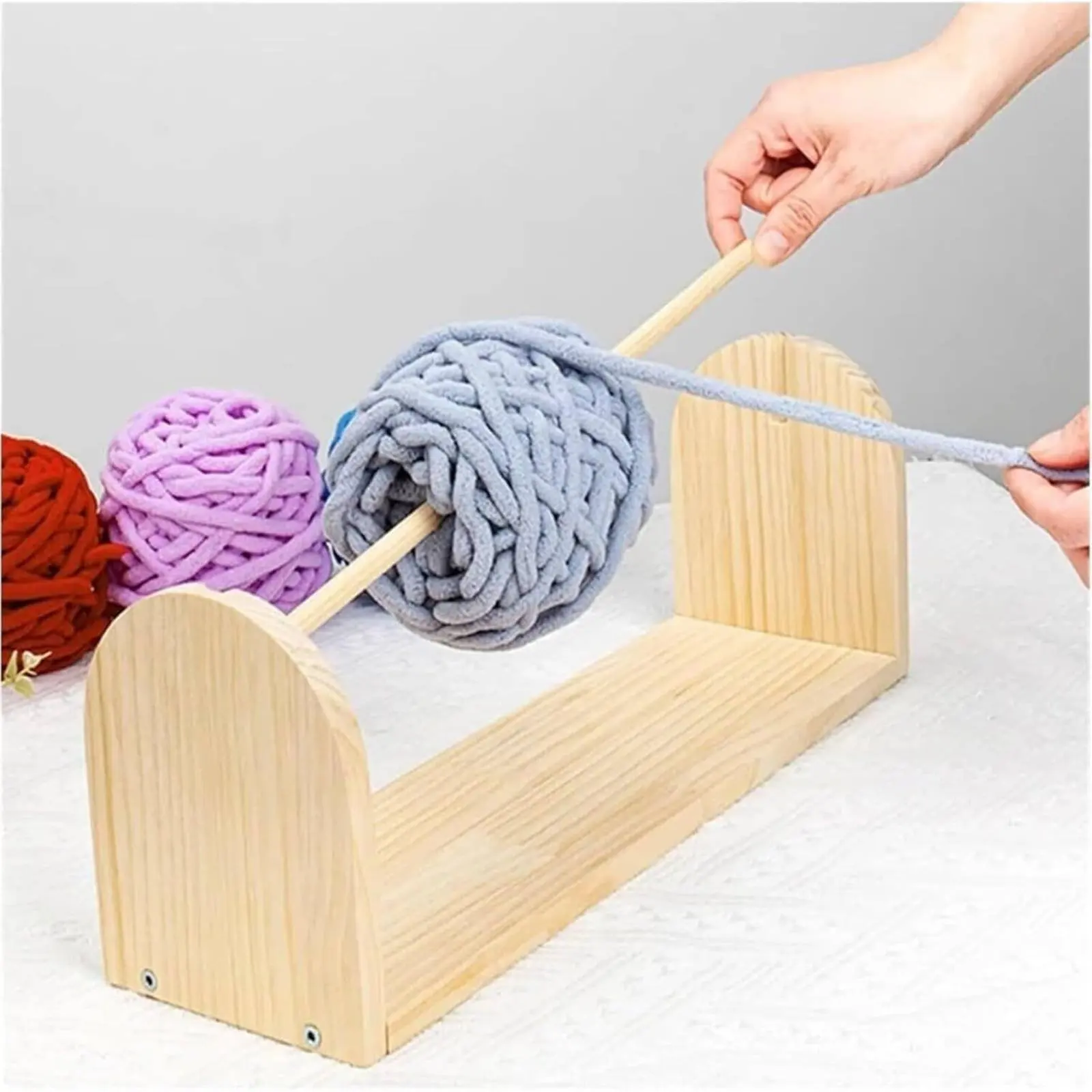 Yarn Spool Rack Knotsnag-resistantFree Wooden Yarn Holder Crafting Supply Sturdy Wood Even Rotation for Crocheters
Yarn Spool Rack Knotsnag-resistantFree Wooden Yarn Holder Crafting Supply Sturdy Wood Even Rotation for Crocheters