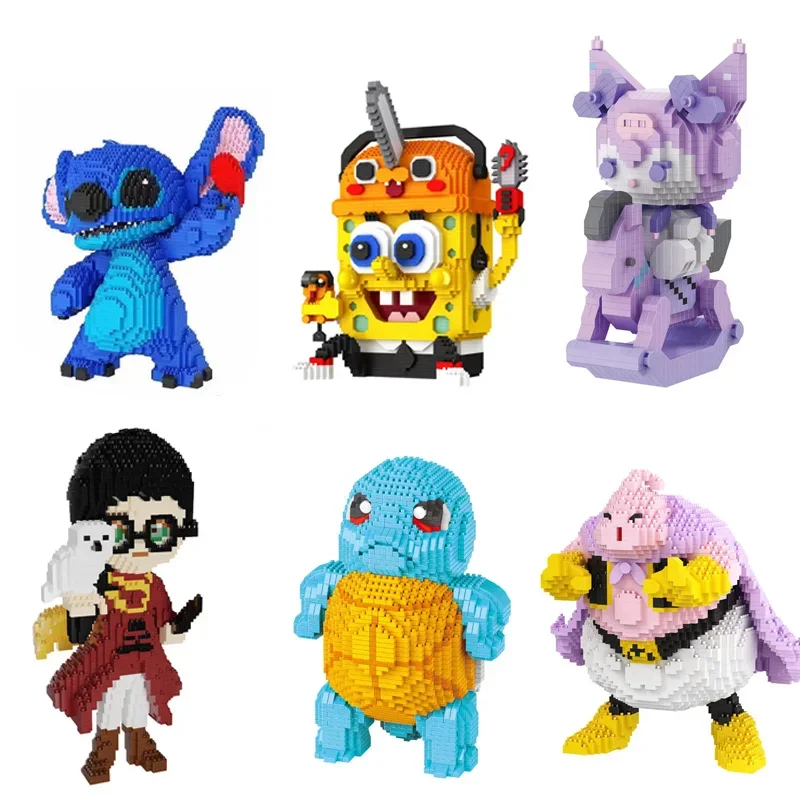 Harry Potter Micro Building Block Stitch Anime Squirtle SpongeBob Buu Hulk Assembled Model Mini Brick Figures Toys For Kids
Harry Potter Micro Building Block Stitch Anime Squirtle SpongeBob Buu Hulk Assembled Model Mini Brick Figures Toys For Kids