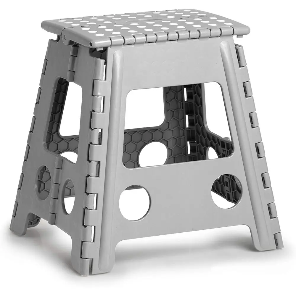 Practical Folding Stool: Durable Plastic, Gray, Load-Bearing 150 kg, 38.5 x 31.5 x 39 cm
Practical Folding Stool: Durable Plastic, Gray, Load-Bearing 150 kg, 38.5 x 31.5 x 39 cm