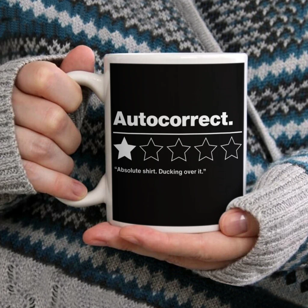 Autocorrect Ducking over itCoffee Mug Tea Cup 11oz Coffee Cup Funny Birthday Ceramic Mug Personalized Cup
Autocorrect Ducking over itCoffee Mug Tea Cup 11oz Coffee Cup Funny Birthday Ceramic Mug Personalized Cup