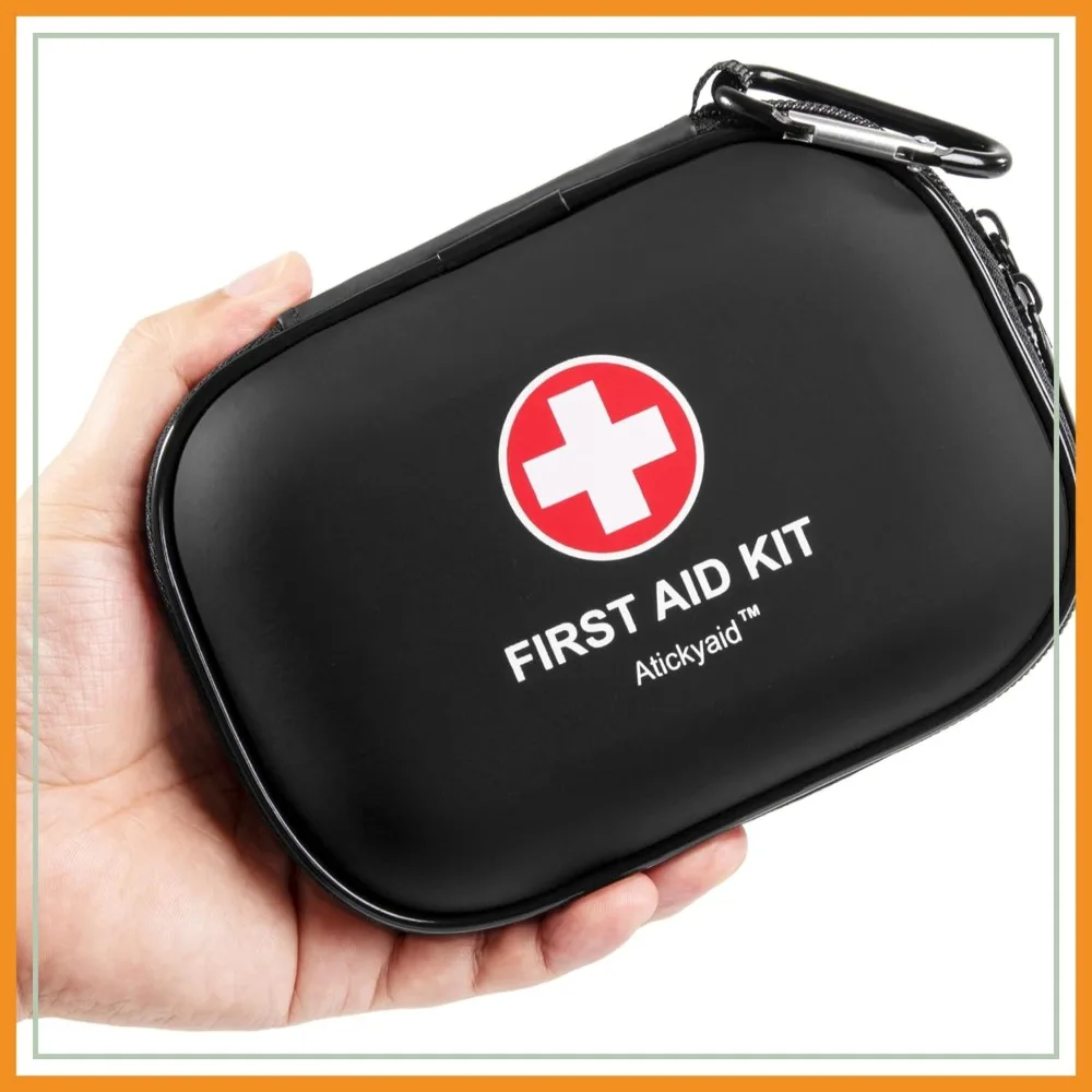 120-Piece Mini First Aid Kit, Waterproof Hard Shell for Car, Home, Travel, Camping, Outdoor, Emergency
120-Piece Mini First Aid Kit, Waterproof Hard Shell for Car, Home, Travel, Camping, Outdoor, Emergency