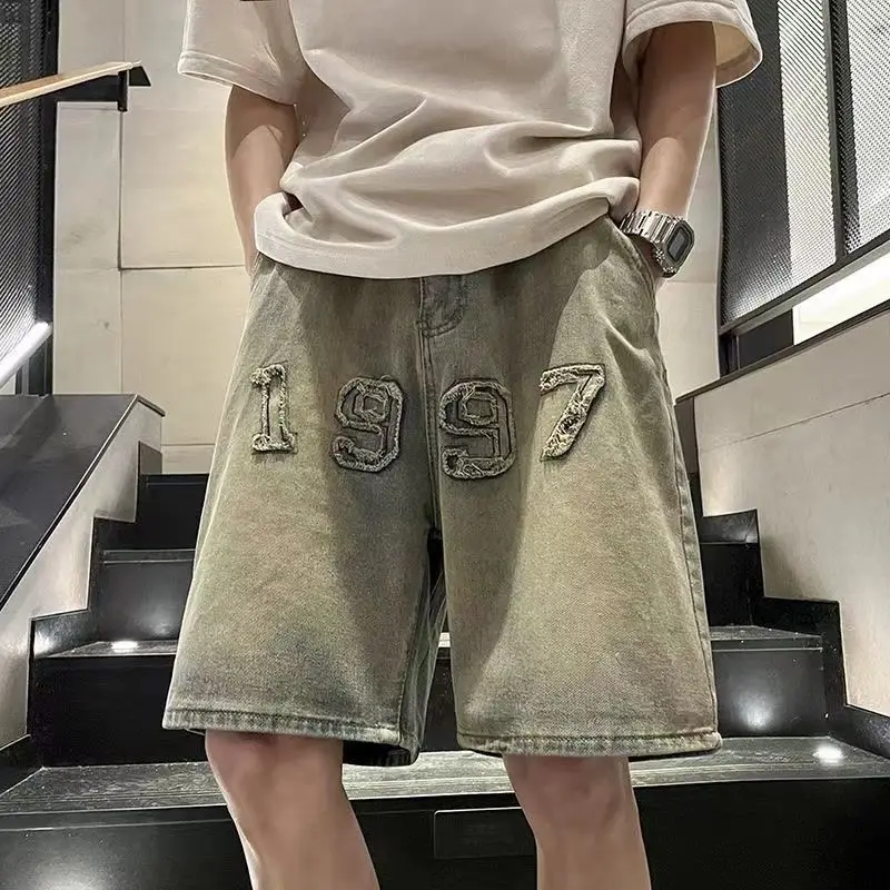 Men's Mud Color Denim Shorts 5 Inch Vintage Summer Heavyweight High Street Casual Hong Kong Style Instagram Fashion
Men's Mud Color Denim Shorts 5 Inch Vintage Summer Heavyweight High Street Casual Hong Kong Style Instagram Fashion