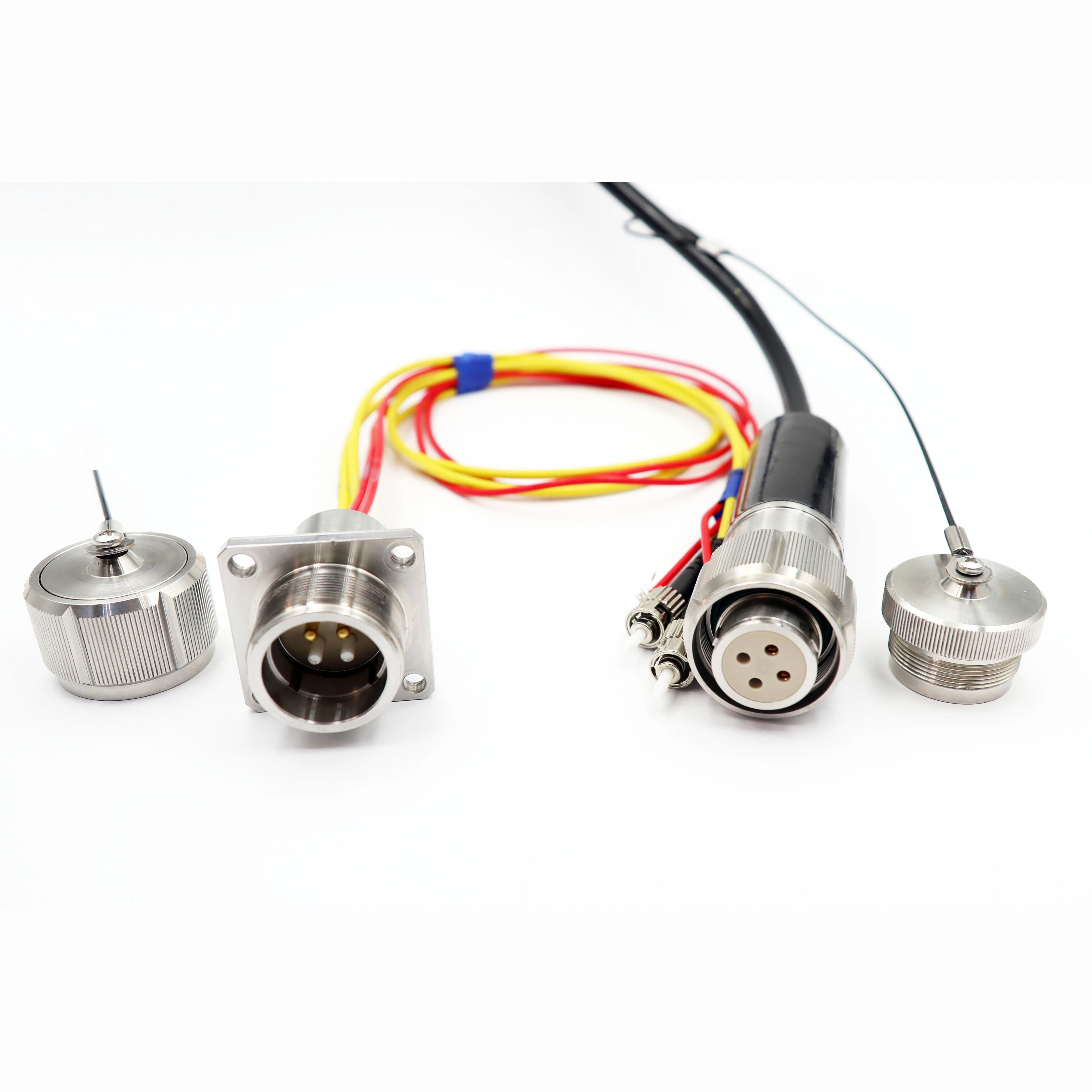 2 Optical and 2 Electrical Waterproof Connectors with a Pressure Resistance of 60 Megapascals, Underwater , and Optical Fibers
2 Optical and 2 Electrical Waterproof Connectors with a Pressure Resistance of 60 Megapascals, Underwater , and Optical Fibers