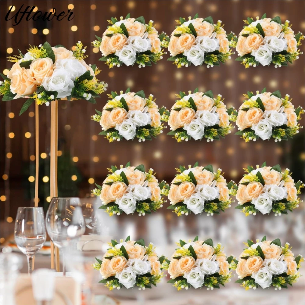 Uflower 4Pcs Artificial Flowers Ball Centerpiece Table Decor Rose Ball for Weddding Floral Arrangements Bouquet Party Home Decor
Uflower 4Pcs Artificial Flowers Ball Centerpiece Table Decor Rose Ball for Weddding Floral Arrangements Bouquet Party Home Decor