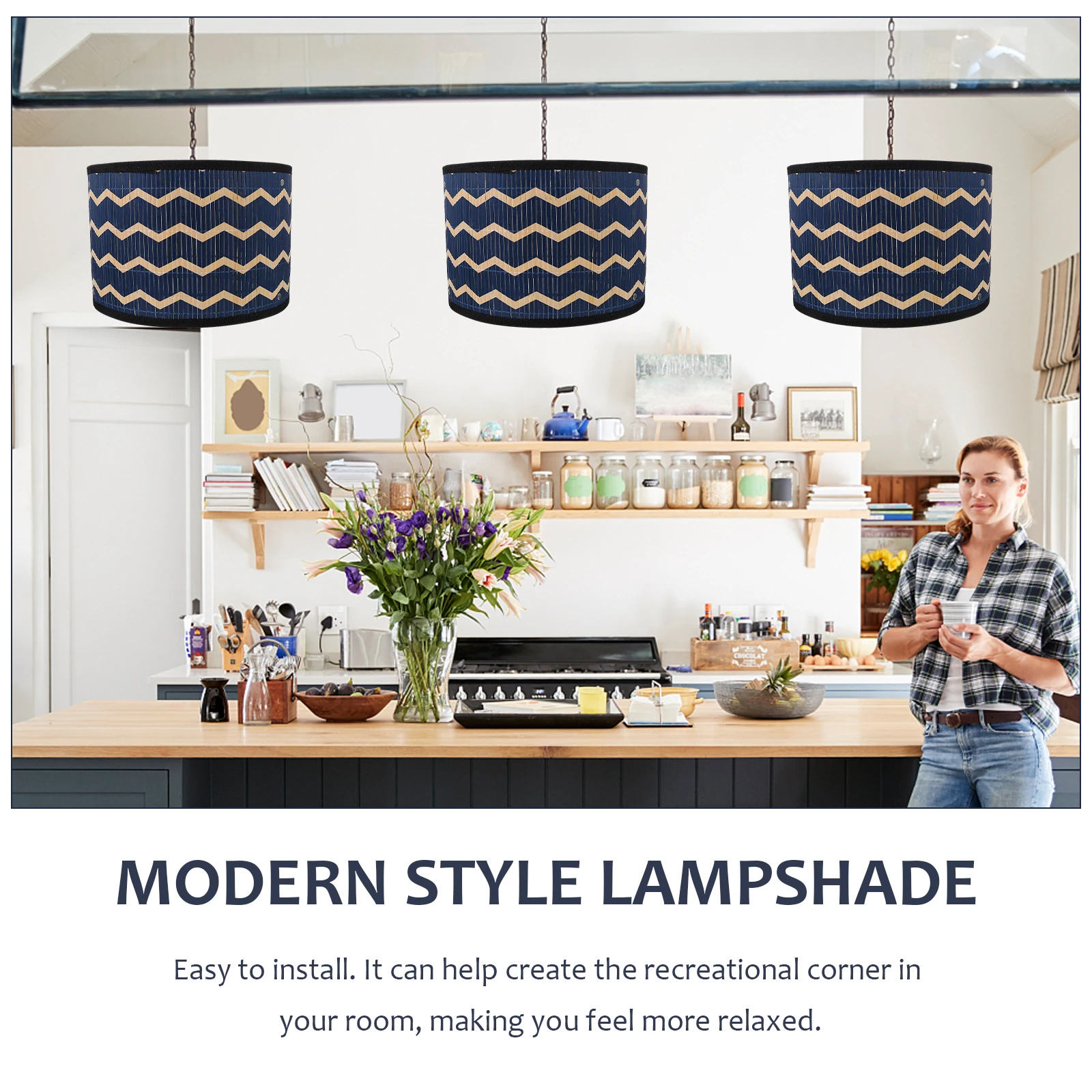 Bamboo Lamp Shade Modern Style Dustproof Elegant Light Cover Blue Practical Living Room Bedroom Study Office Ceiling Table Lamp
Bamboo Lamp Shade Modern Style Dustproof Elegant Light Cover Blue Practical Living Room Bedroom Study Office Ceiling Table Lamp